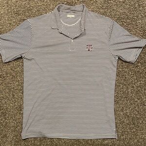 Striped Texas A&M polo